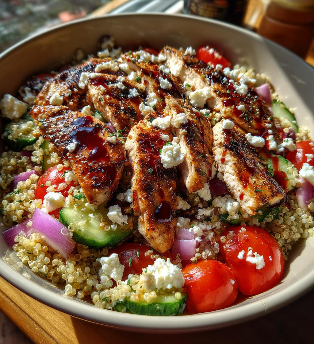 greek chicken bowls - detail 1