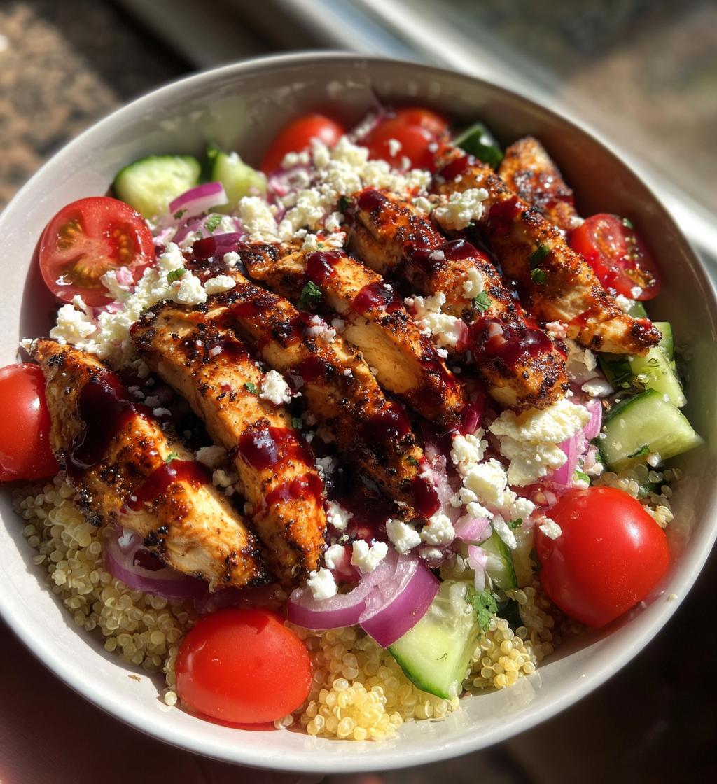 greek chicken bowls