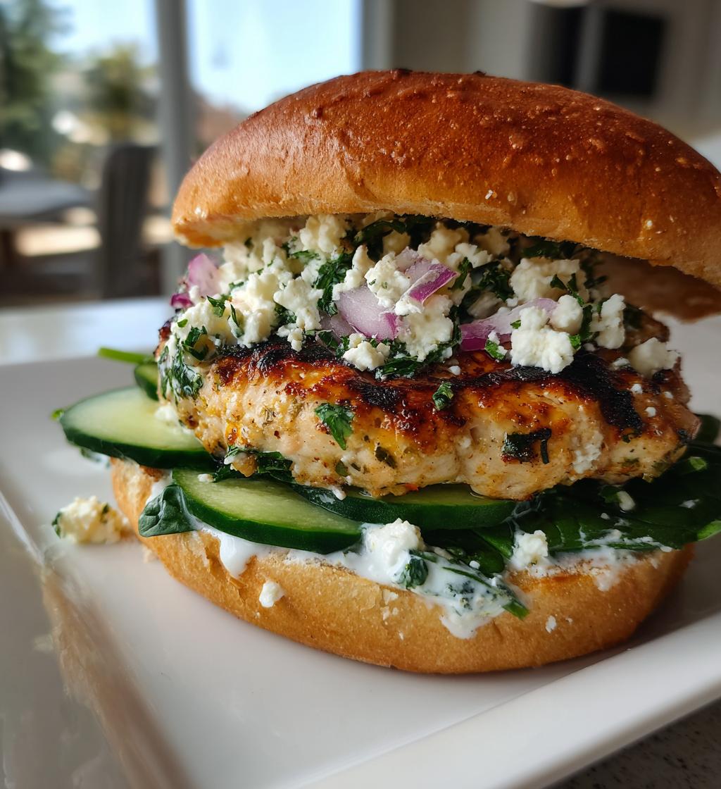 greek chicken burgers a mediterranean twist on a classic favorite