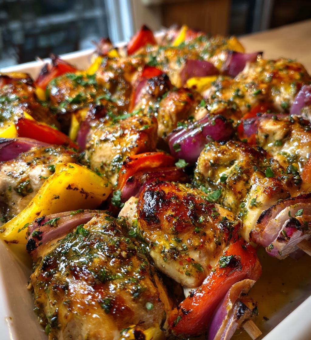 greek marinated chicken kabobs