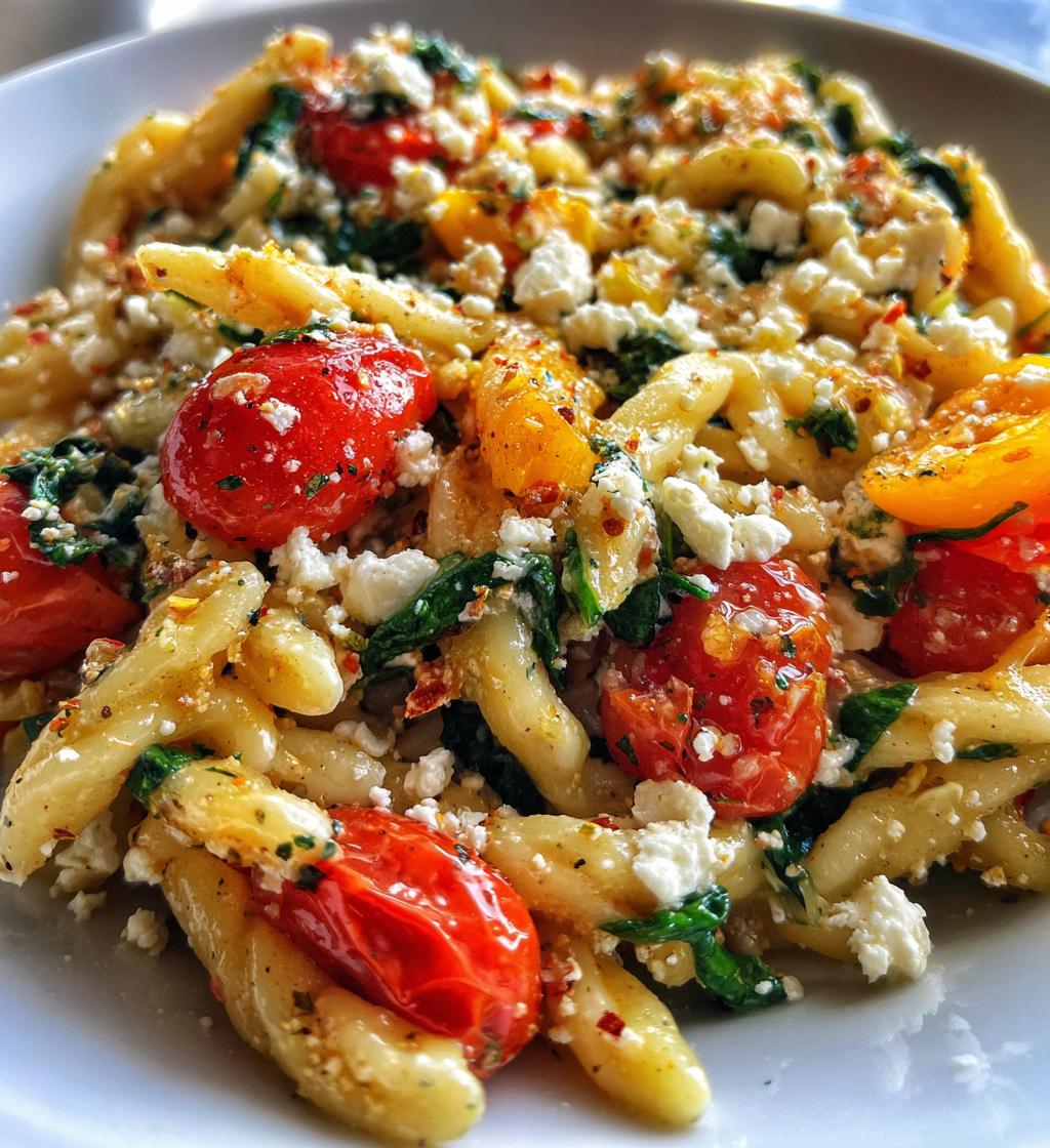greek pasta with feta