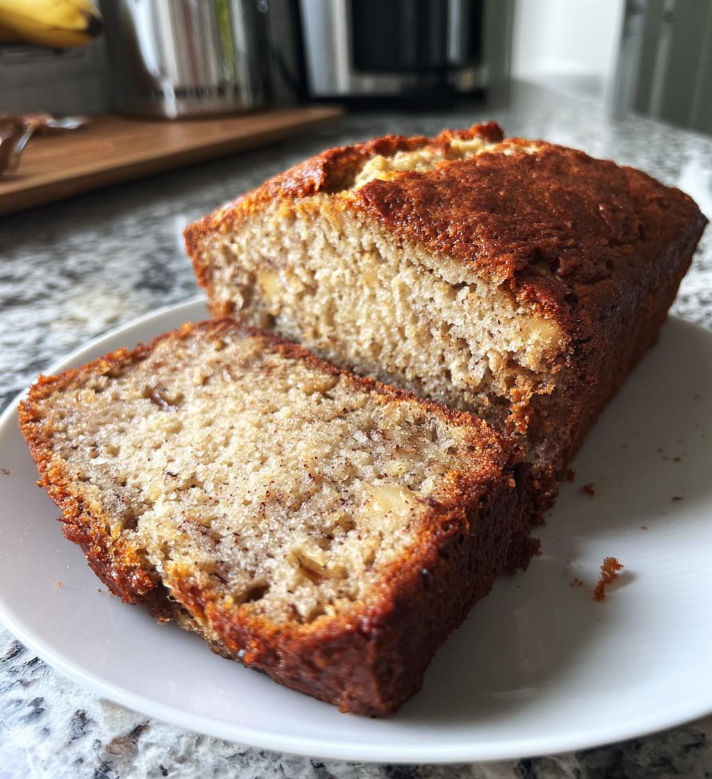 greek yogurt banana bread - detail 1