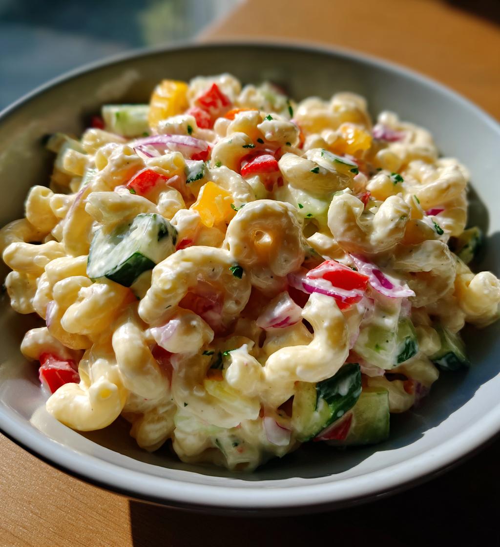 greek yogurt macaroni salad