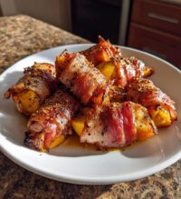 grilled apples with prosciutto and honey