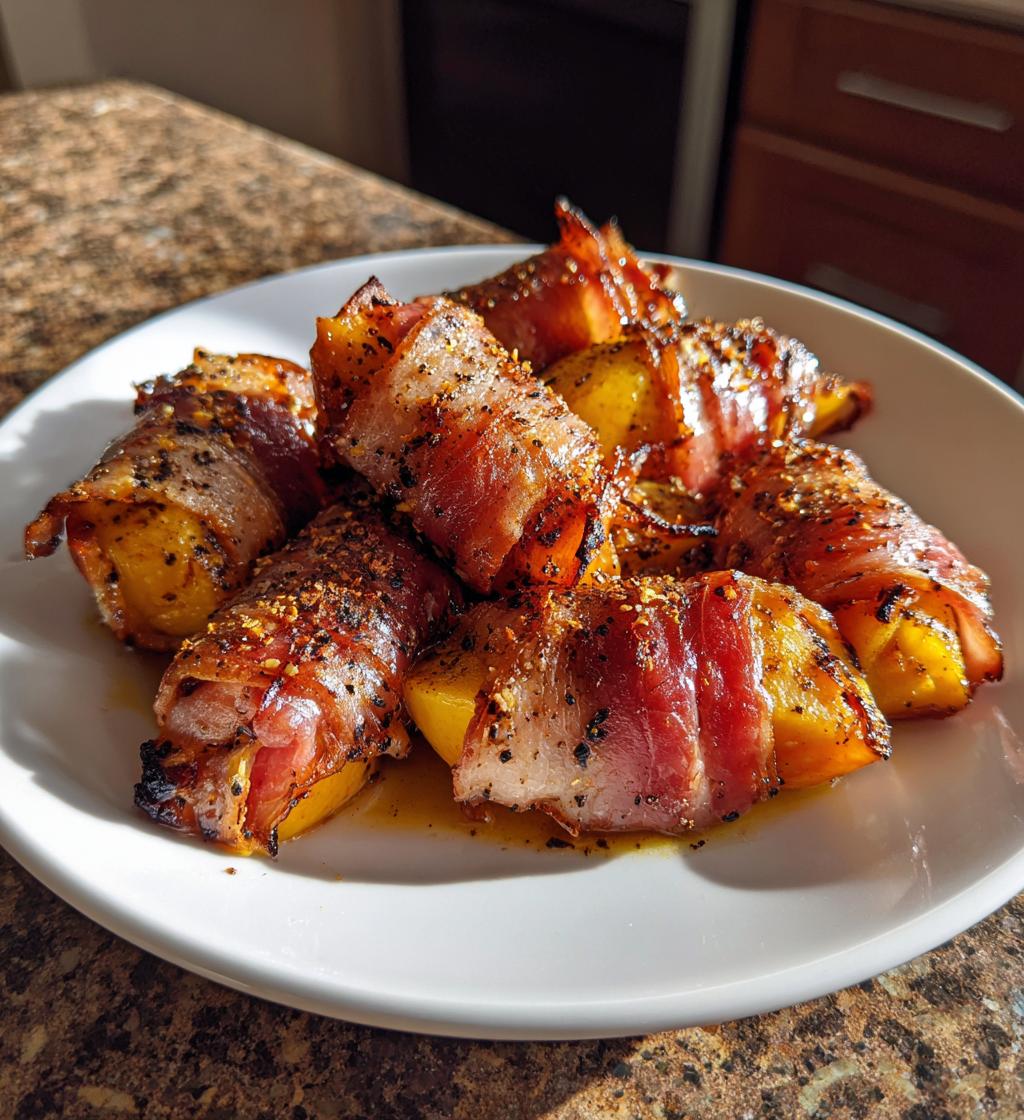 grilled apples with prosciutto and honey