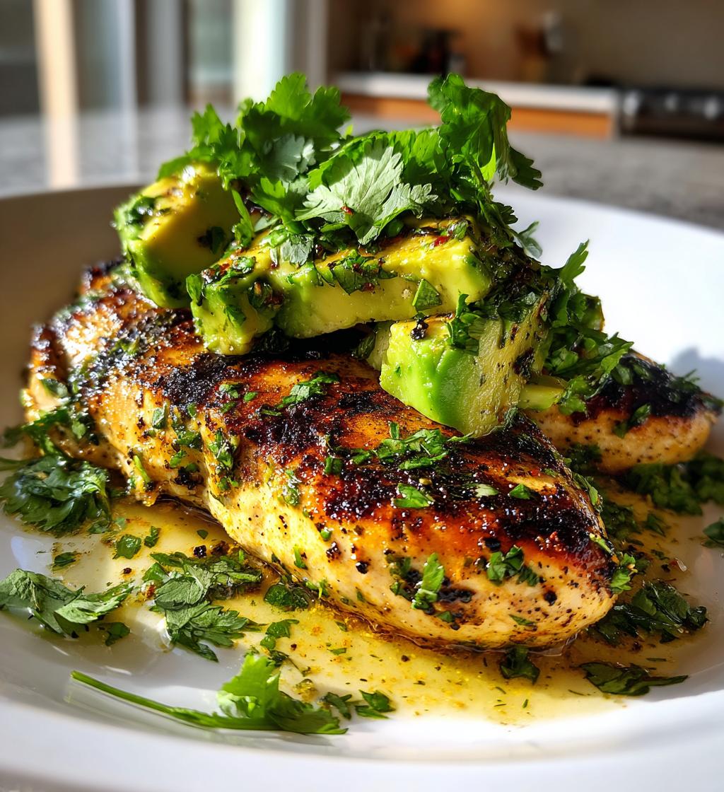 grilled california avocado chicken - detail 1