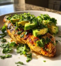 grilled california avocado chicken
