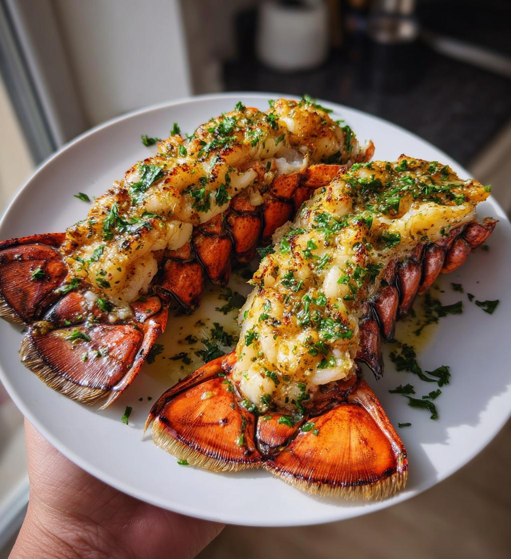 grilled lobster tails garlic lemon butter