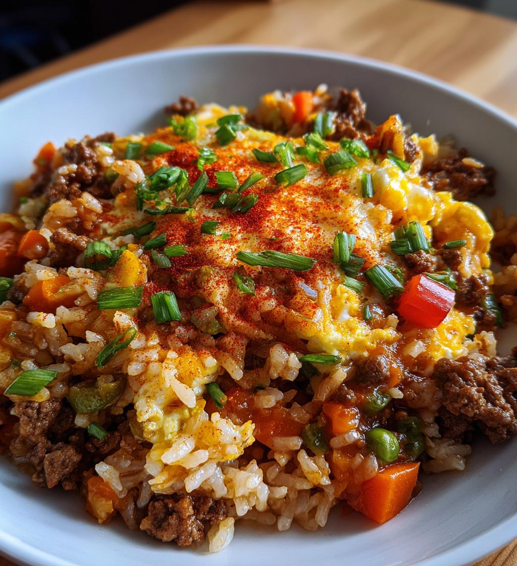 ground beef and rice skillet