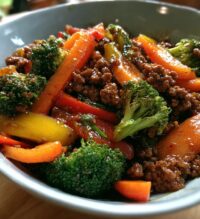 ground beef stir fry