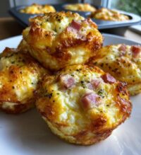 ham and cheese egg cups