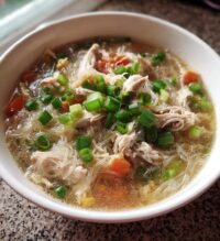 hawaiian style chicken long rice soup