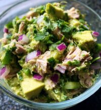 healthy avocado tuna salad