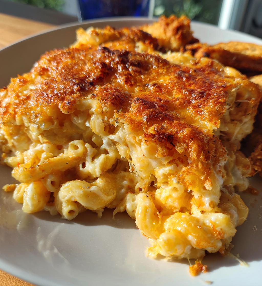healthy baked mac and cheese - detail 1