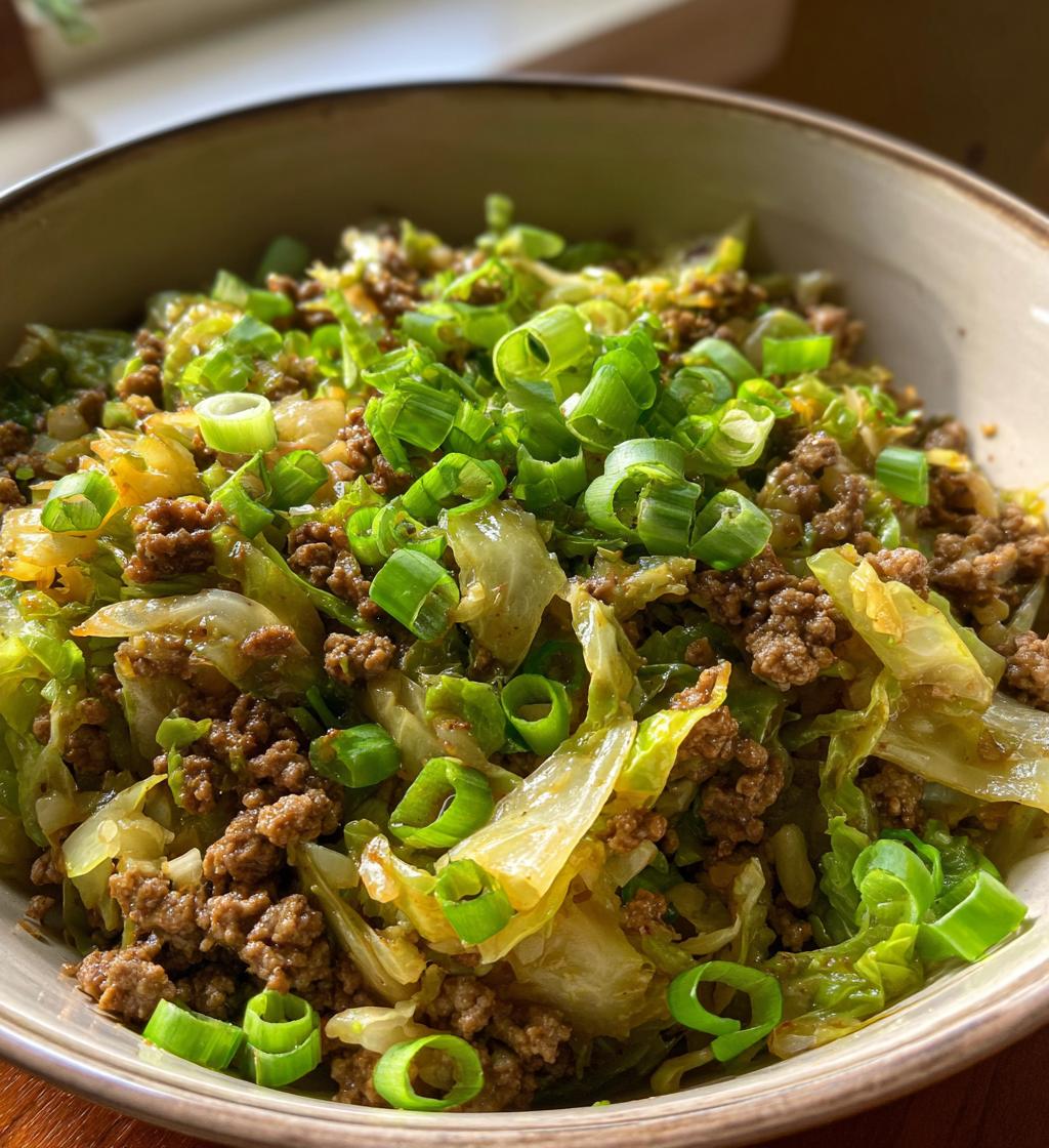 healthy chinese ground beef cabbage