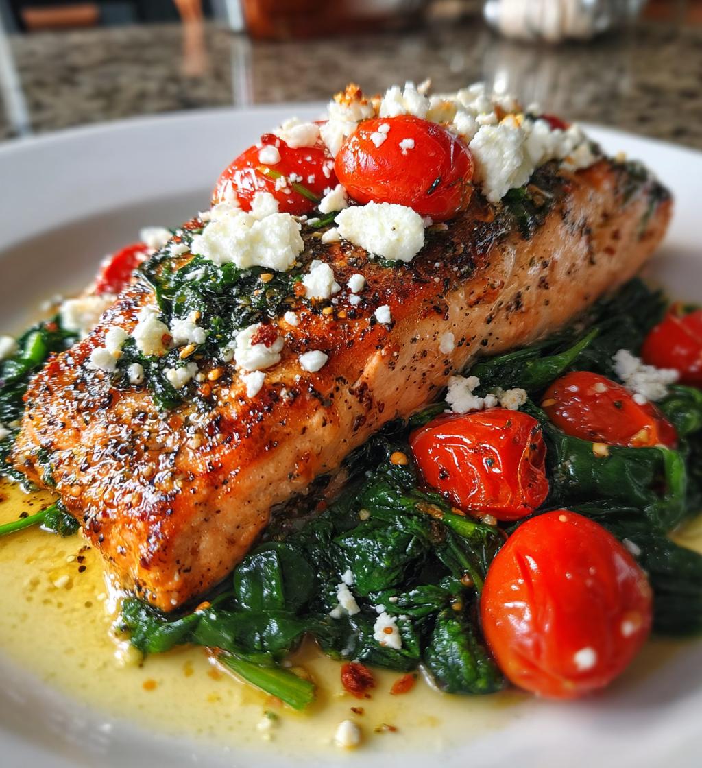 healthy mediterranean salmon dinner