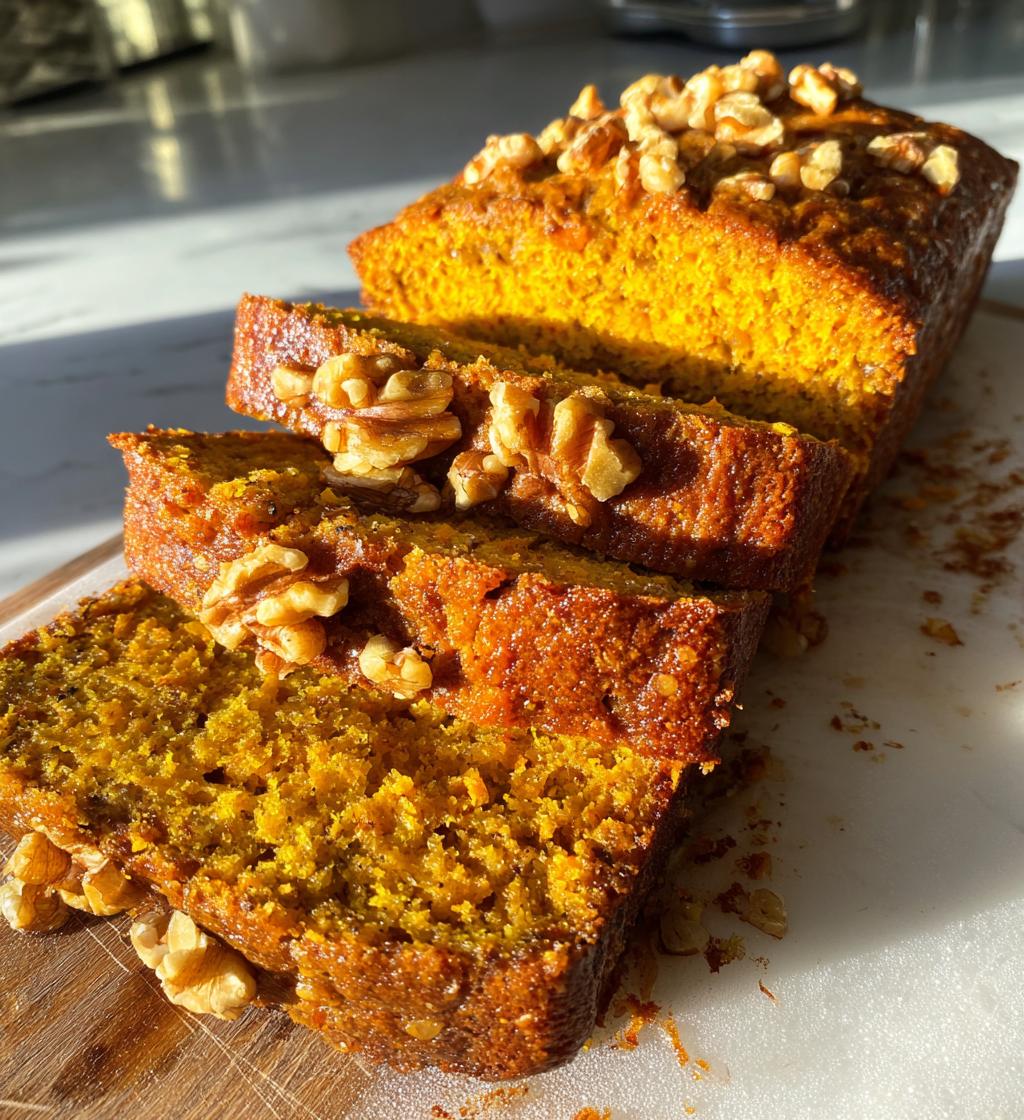 healthy no added sugar pumpkin banana bread - detail 1