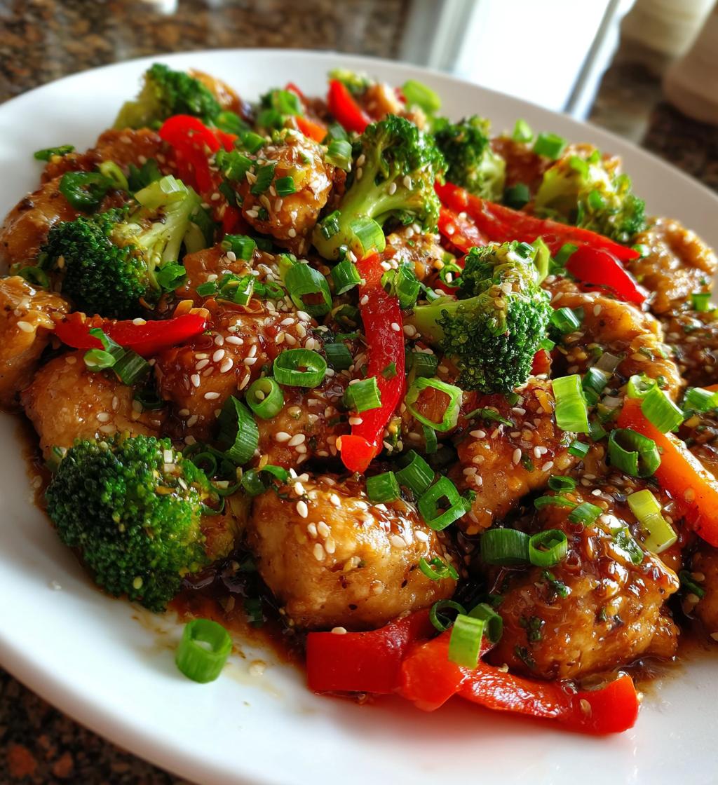 healthy sesame chicken - detail 1