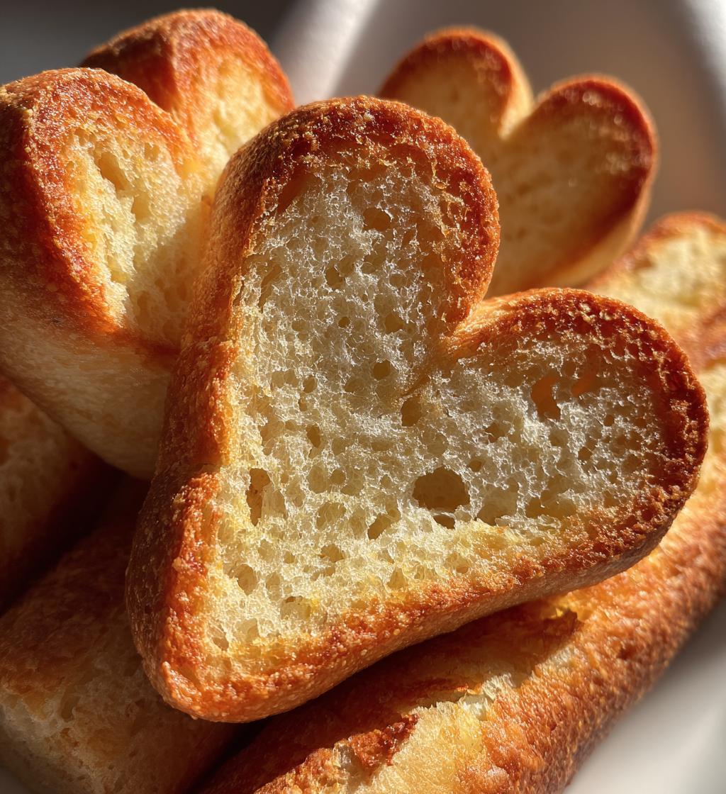 heart shaped breadsticks