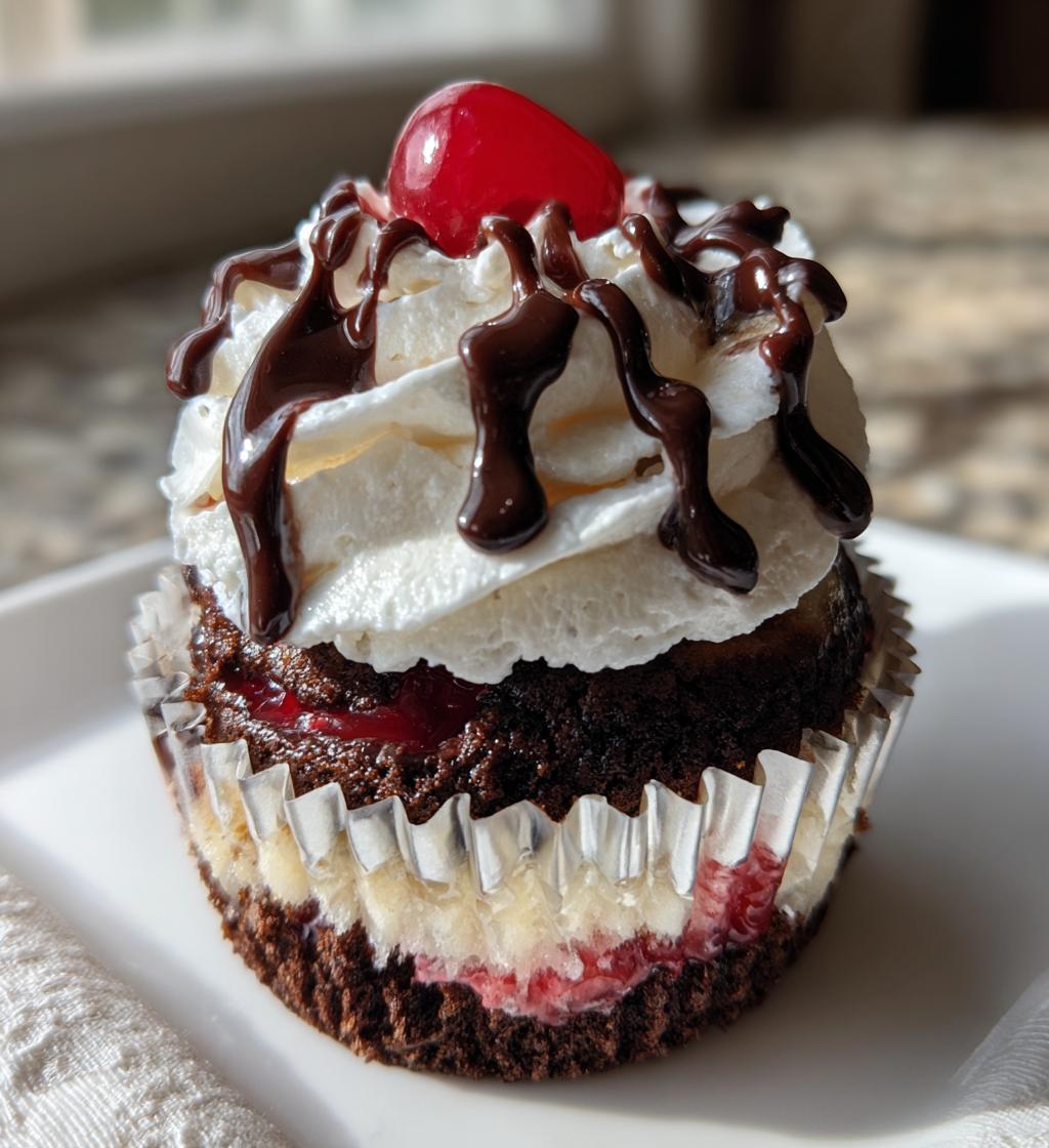 high hat chocolate cherry cream cupcakes