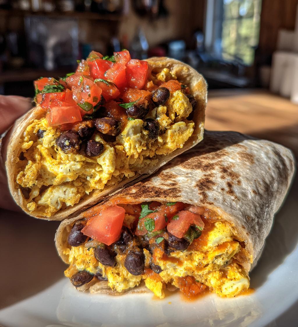 high protein breakfast burritos