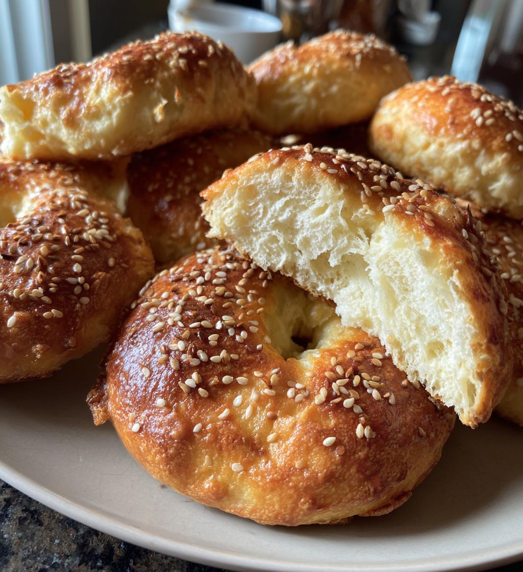 high protein greek yogurt bagels - detail 1