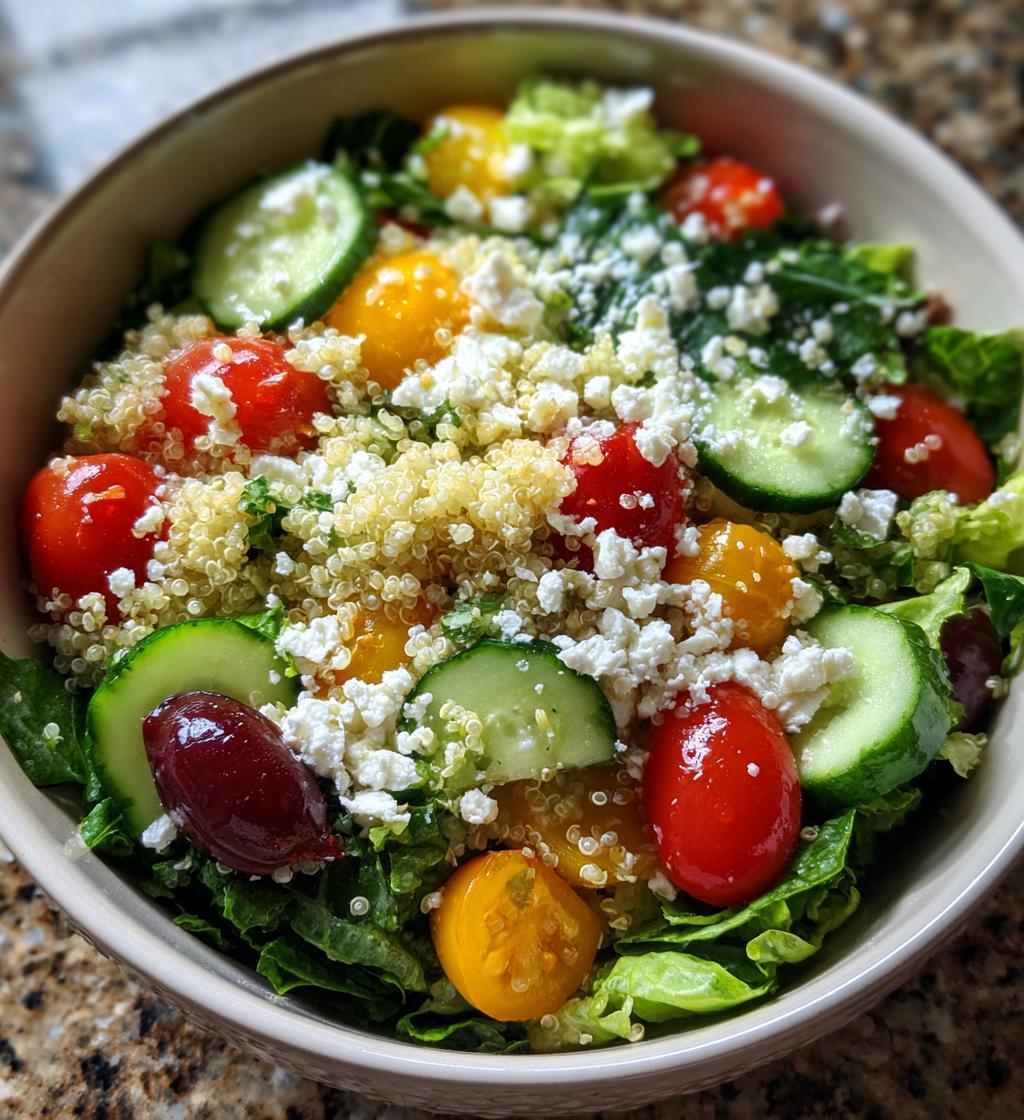 high protein salad - detail 1