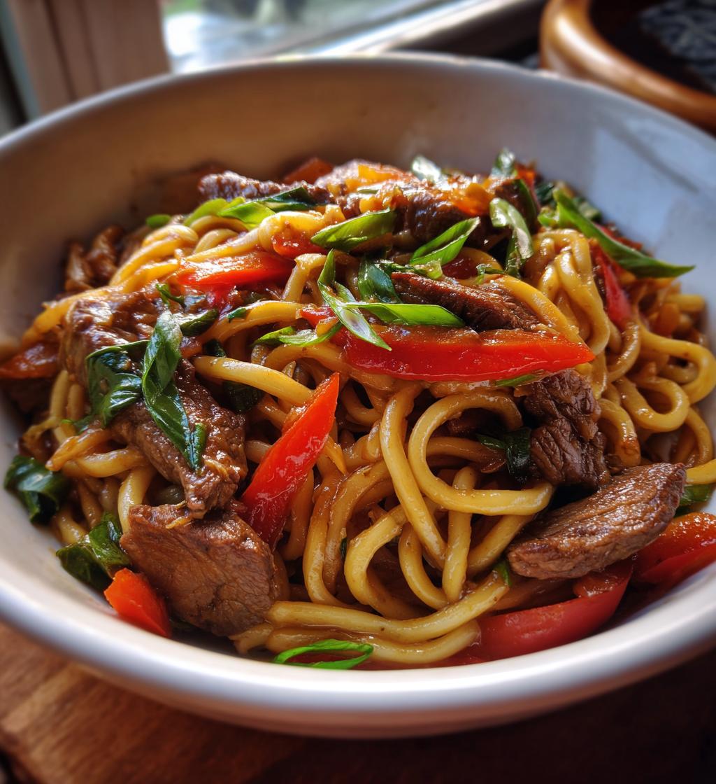 hoisin beef noodles a bold flavor packed delight - detail 1