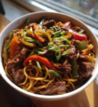 hoisin beef noodles a bold flavor packed delight