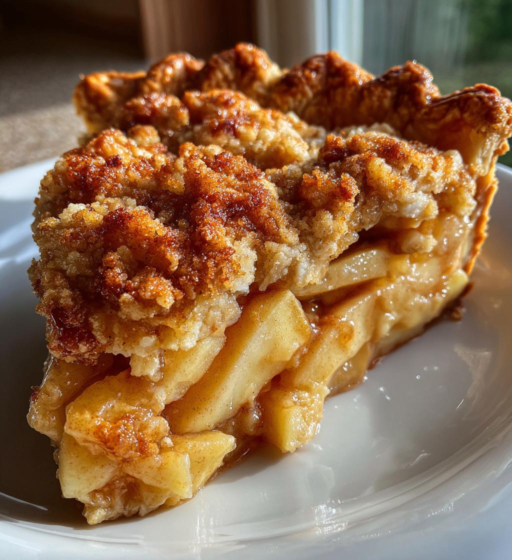 homemade dutch apple pie - detail 1