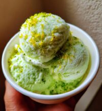 homemade lime sorbet