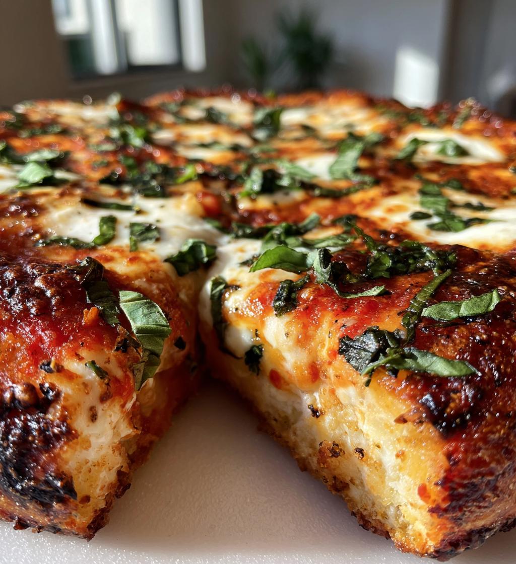 homemade margherita pizza - detail 1