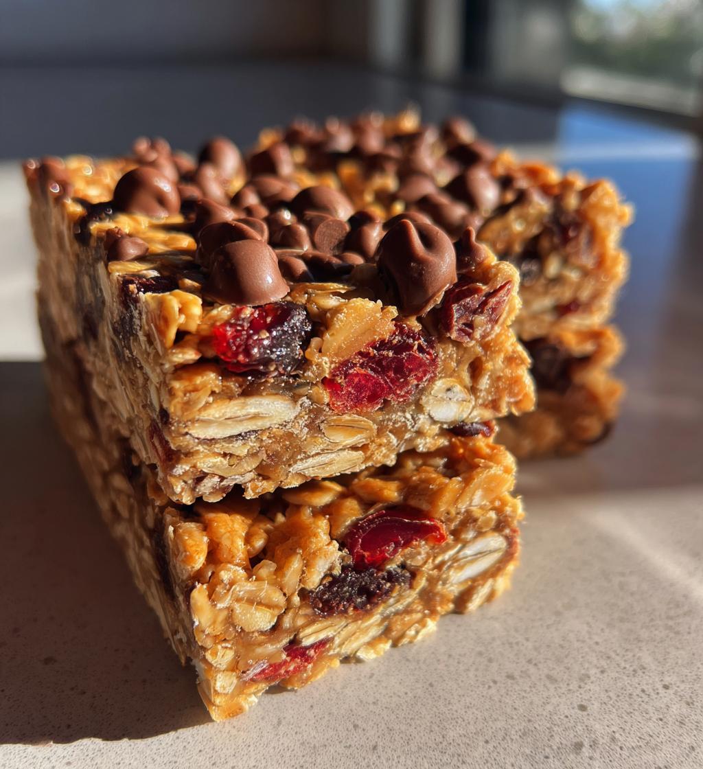 homemade no bake granola bars