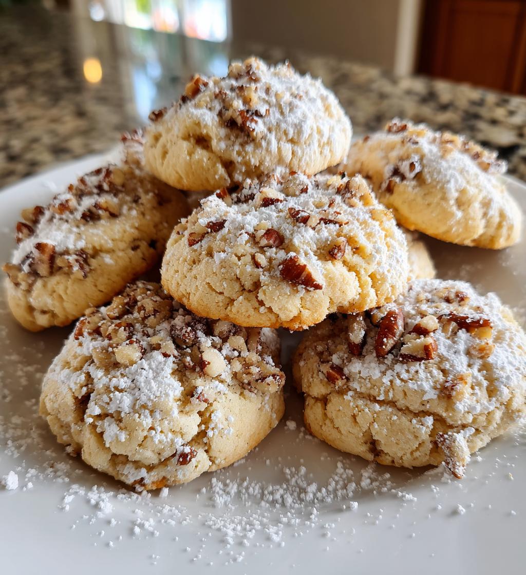 homemade pecan sandies - detail 1