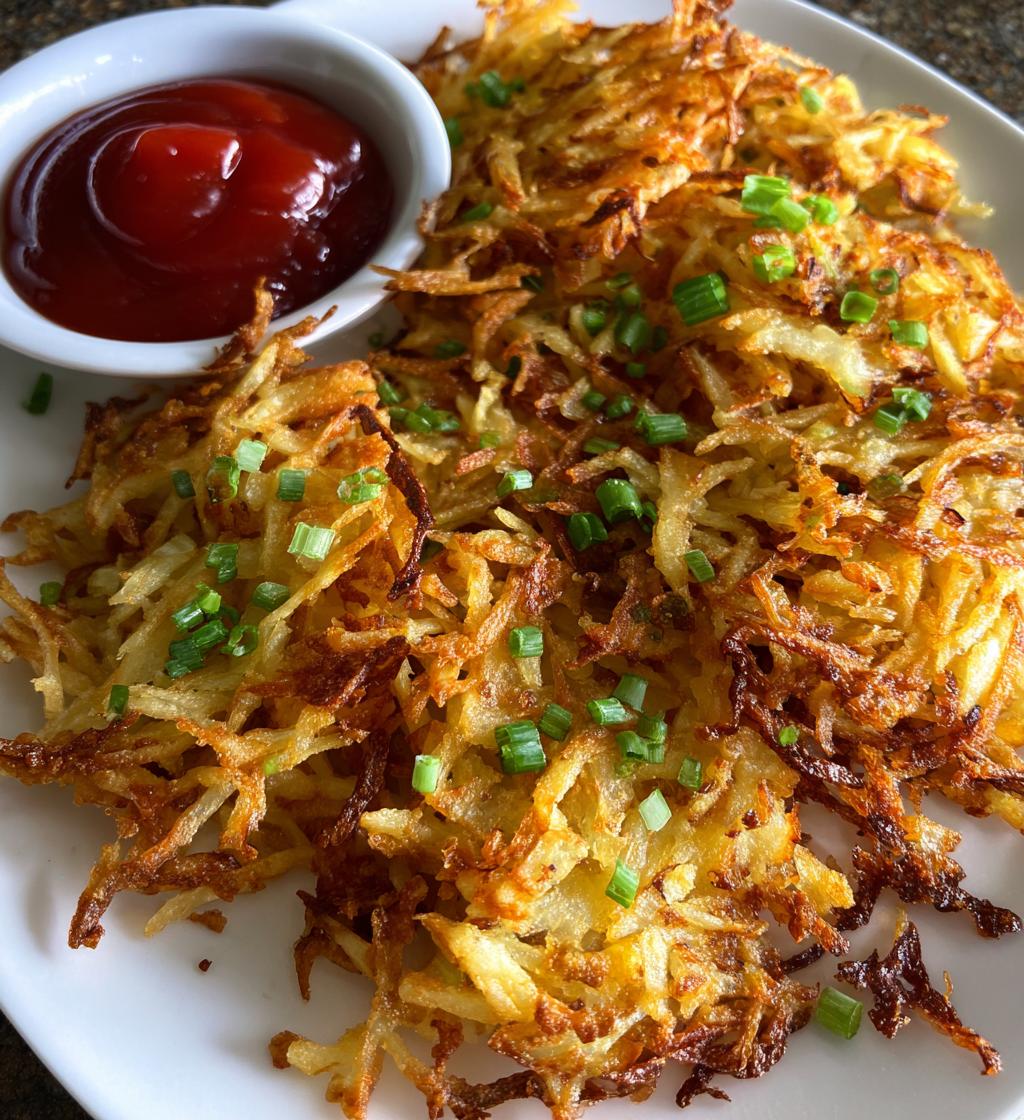 homemade shredded hashbrowns - detail 1