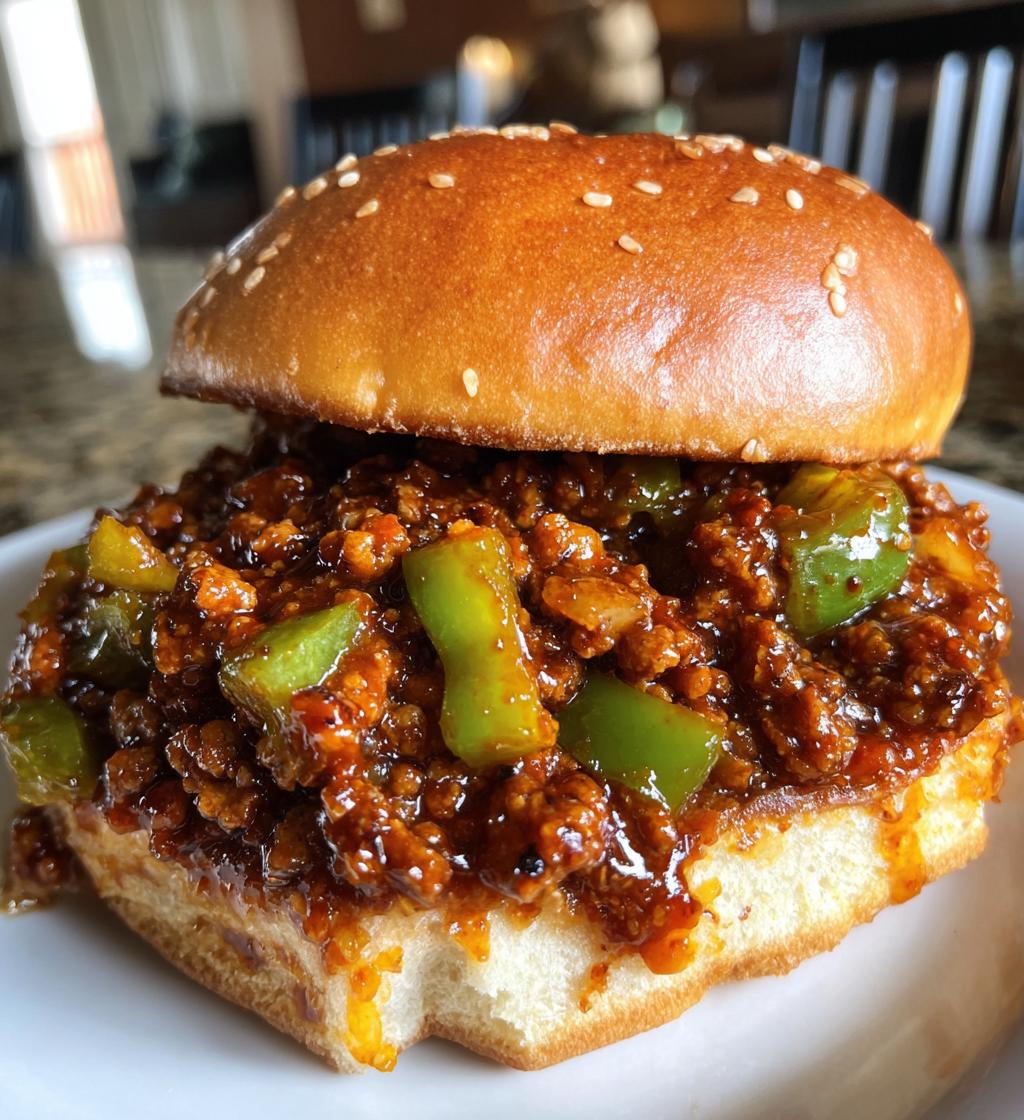 homemade sloppy joes - detail 1