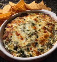 homemade spinach and artichoke dip