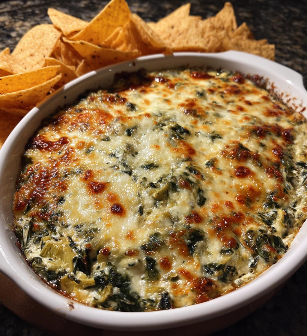 homemade spinach and artichoke dip