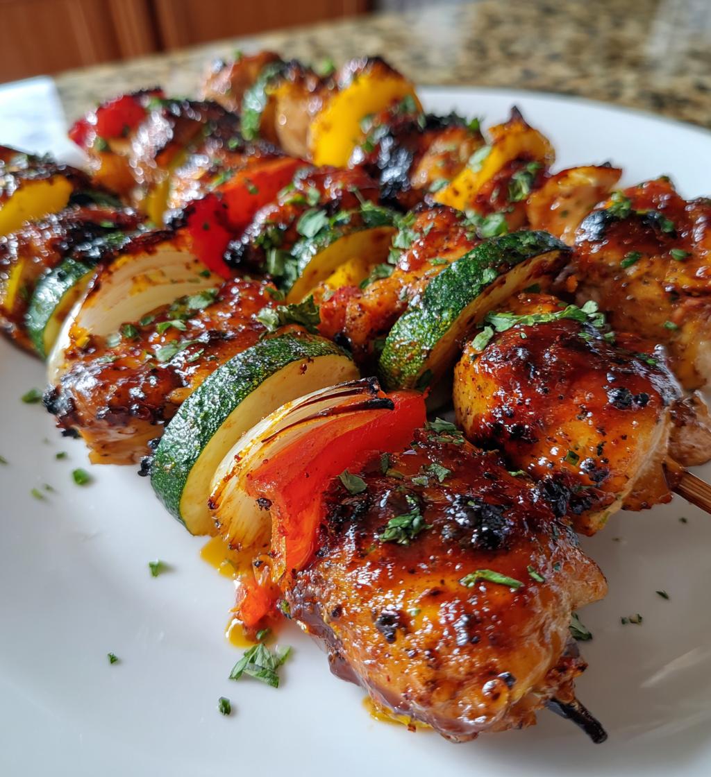 honey bbq chicken kabobs