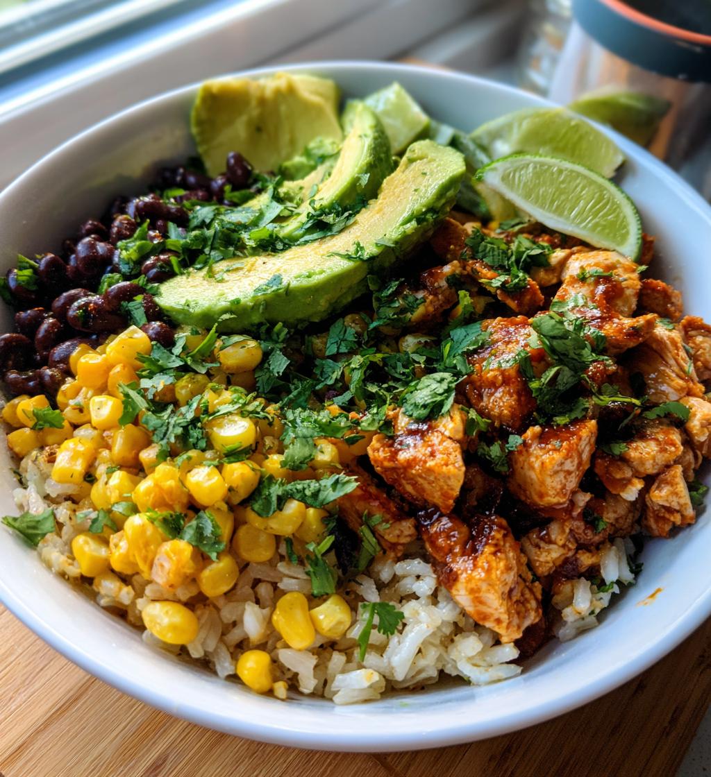 honey chipotle chicken rice bowls recipe - detail 1