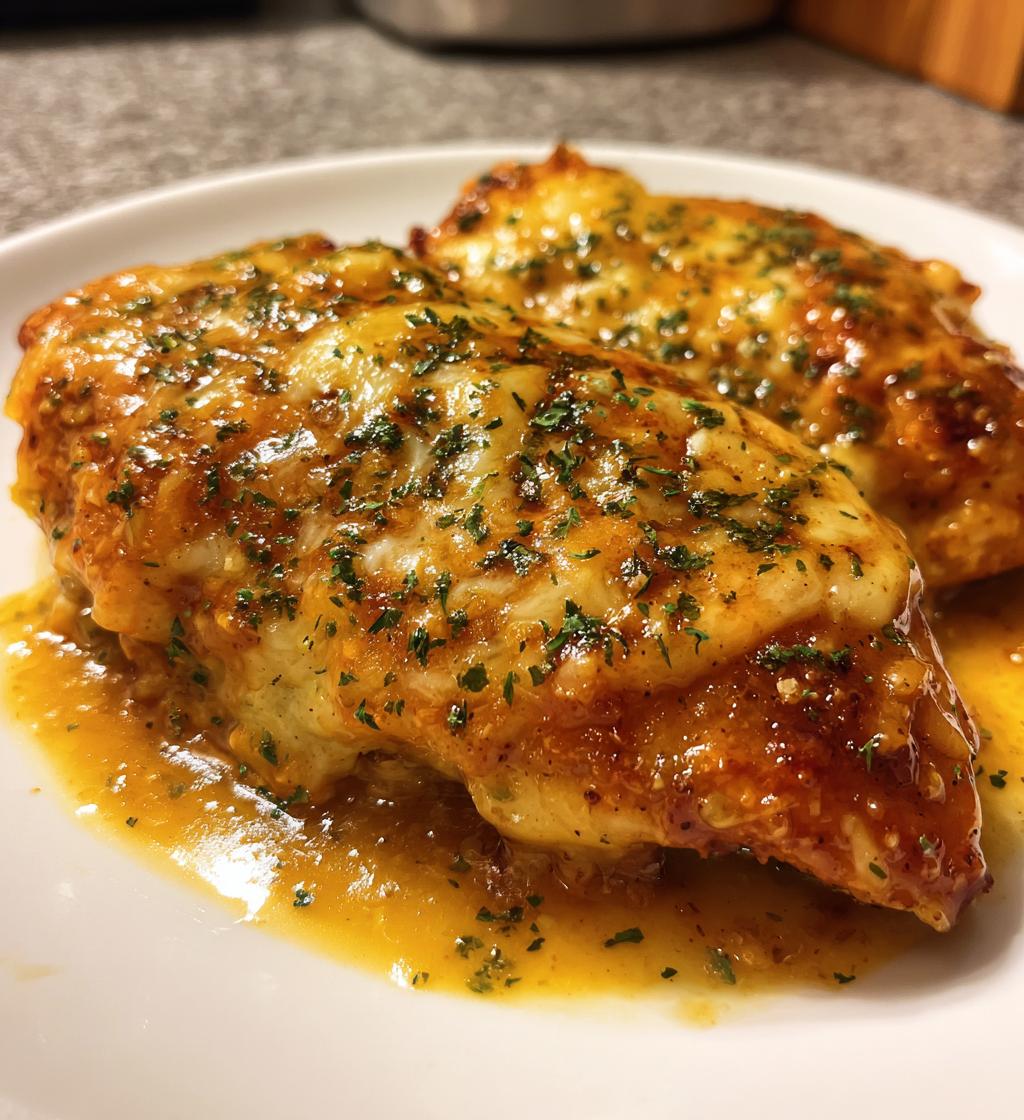 honey mustard chicken with cheese