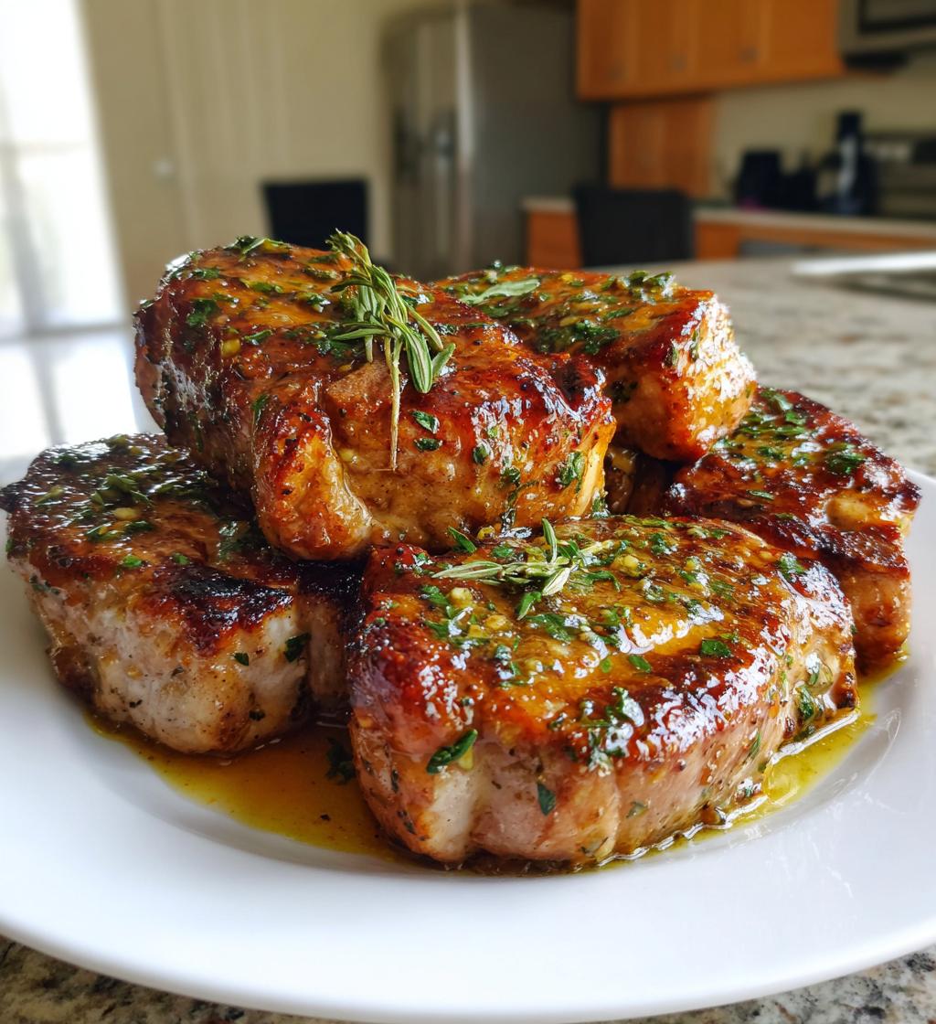 honey mustard pork chops - detail 1