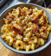 honey pepper chicken mac and cheese