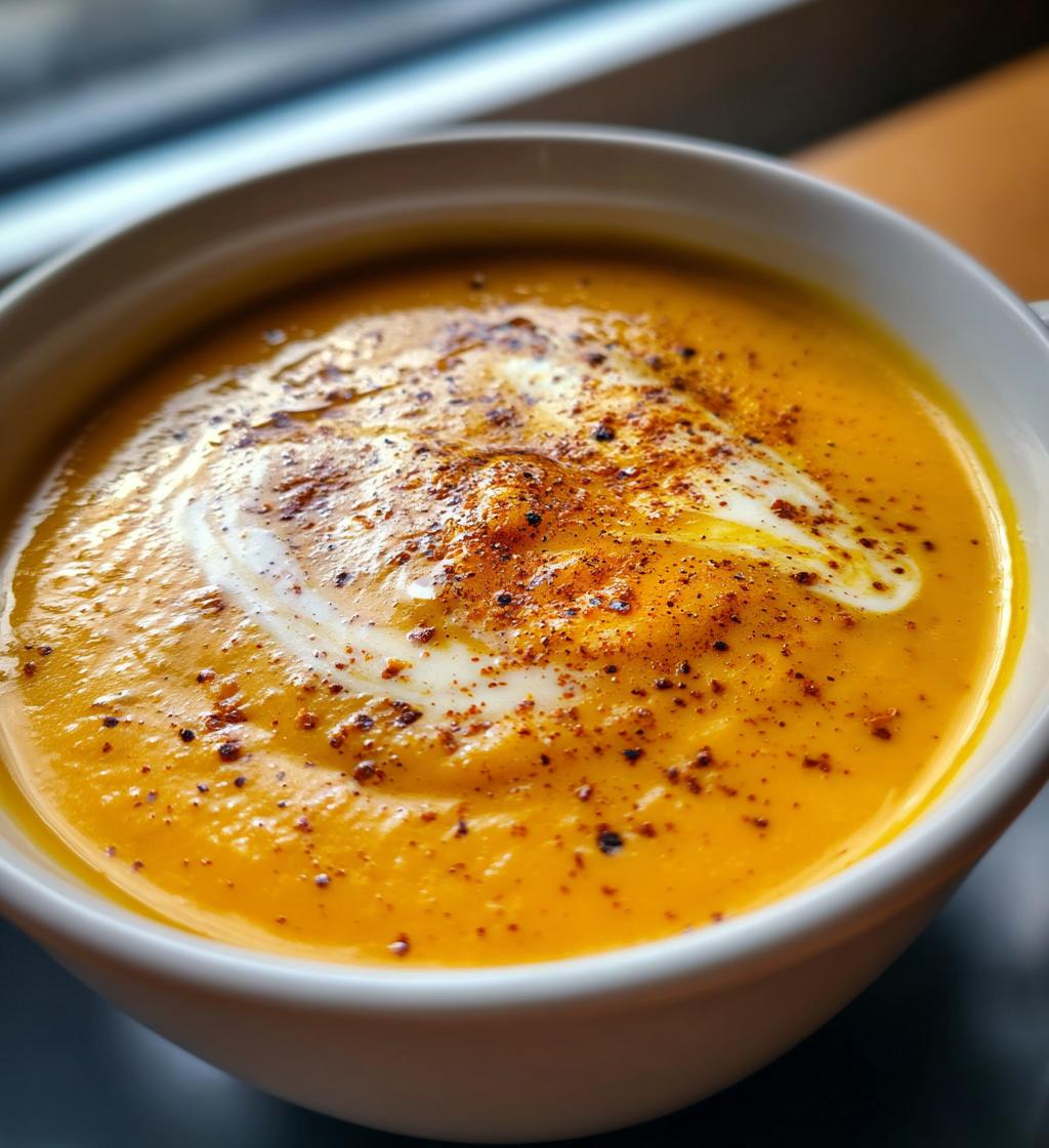 honey roasted acorn squash soup - detail 1