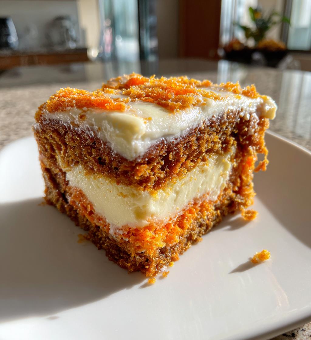 honeybun carrot cake with cheesecake filling - detail 1
