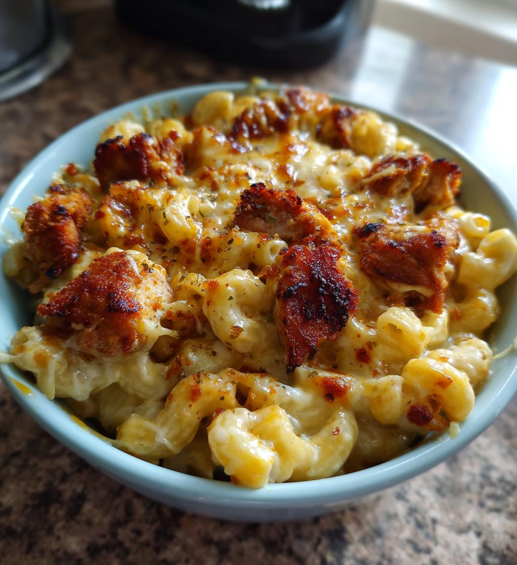 hot honey chicken mac n cheese - detail 1