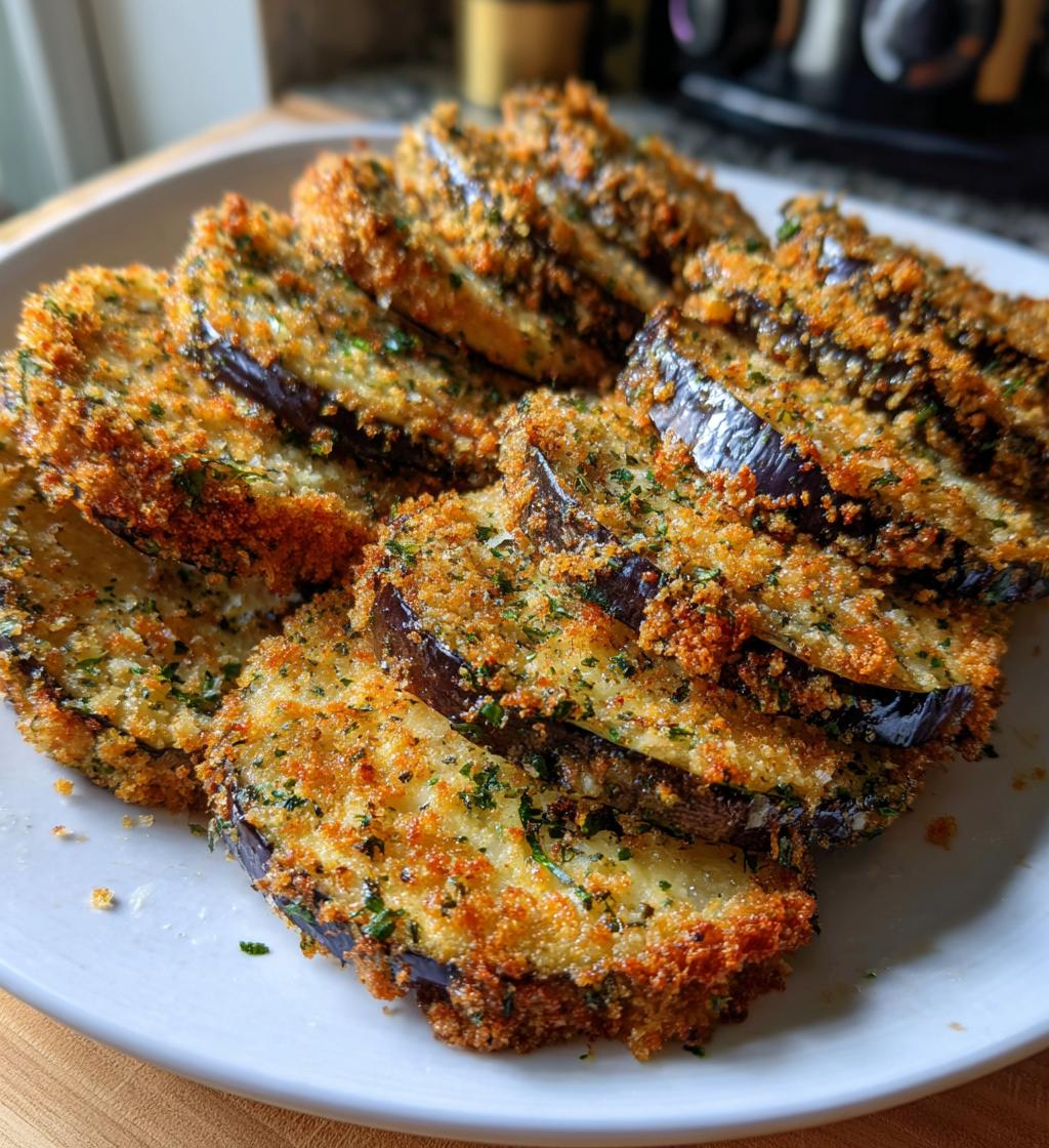 impossibly crispy baked eggplant - detail 1