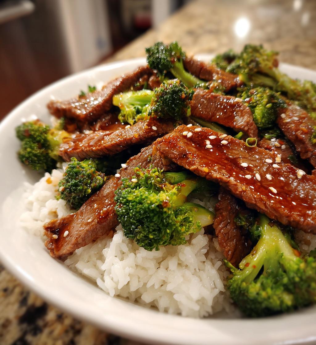 instant pot beef and broccoli - detail 1