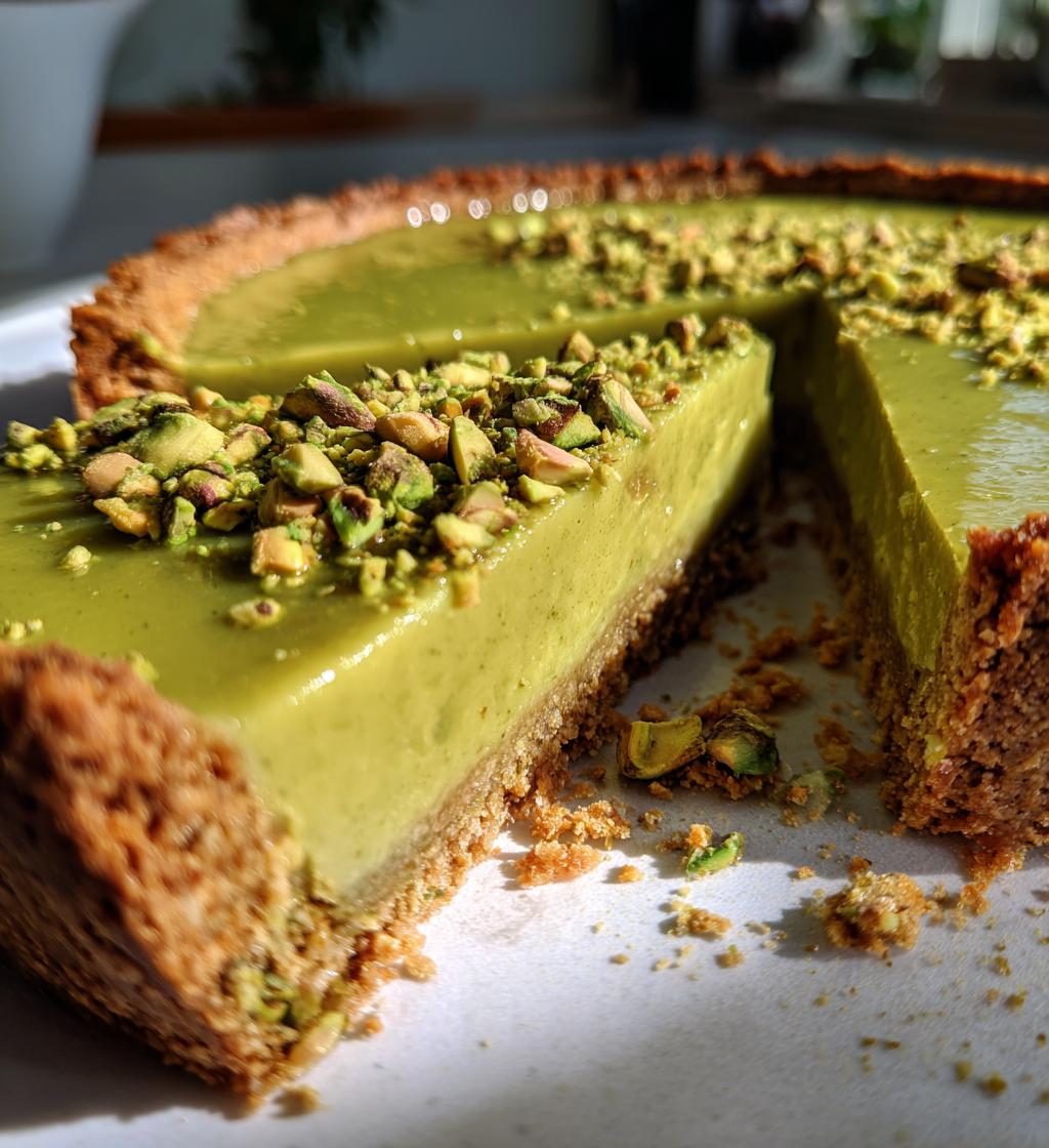 irresistible pistachio tart with creamy pistachio paste - detail 1