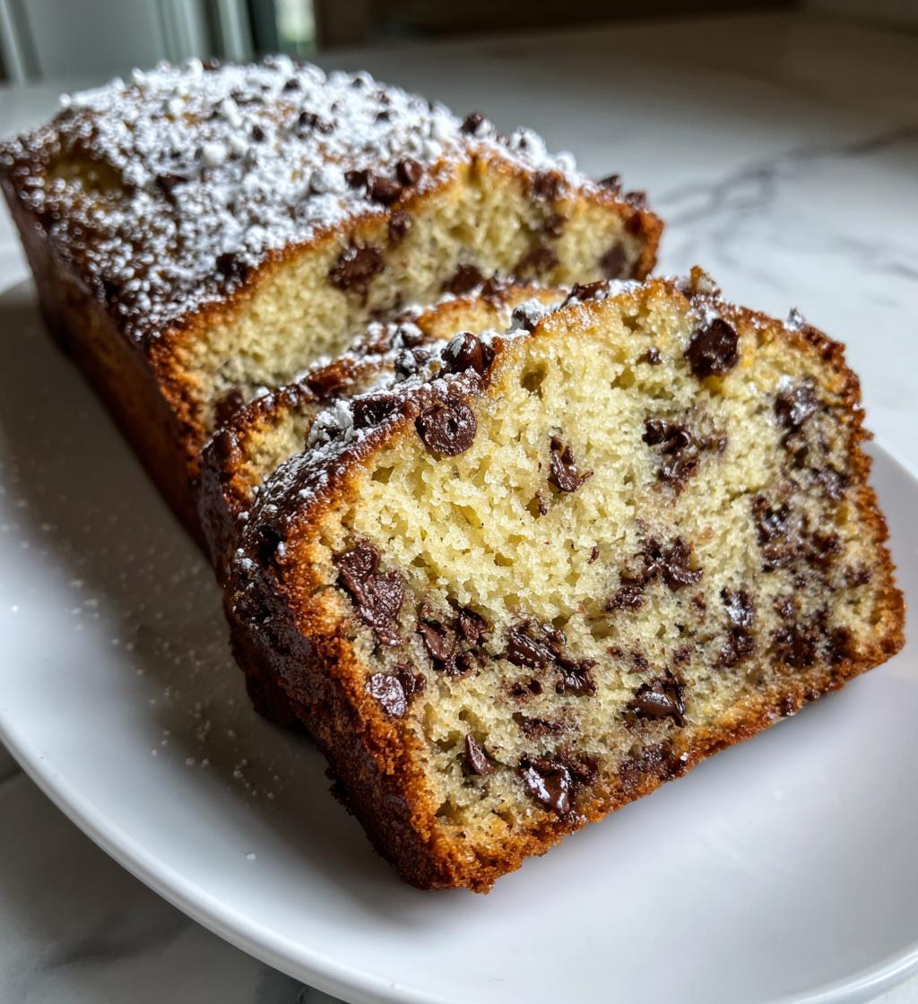 irresistible super moist chocolate chip banana bread - detail 1